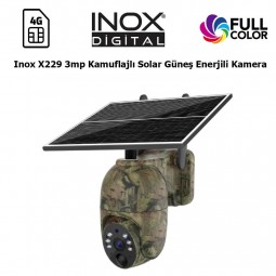  Inox X229 3mp Kamuflajlı Solar Güneş Enerjili Kamera